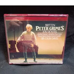 Britten Peter Grimes 2 CD Set 1991 Sir Colin Davis Jon Vickers Philips Classical